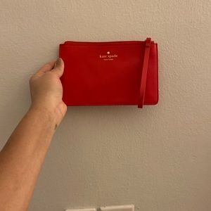Kate Spade red wristlet brand new condition